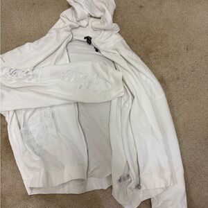 PrettyLittleThing Cream Plus Size Hoodie